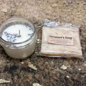 Dreamer's Soap Lavender Set with Candle